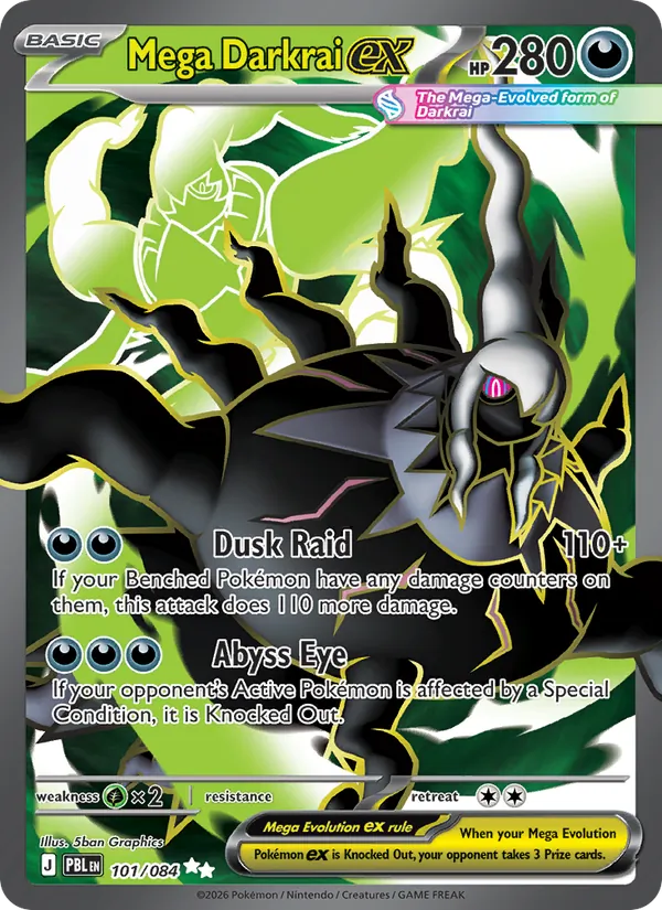 Mega Darkrai ex — Pokémon TCG card